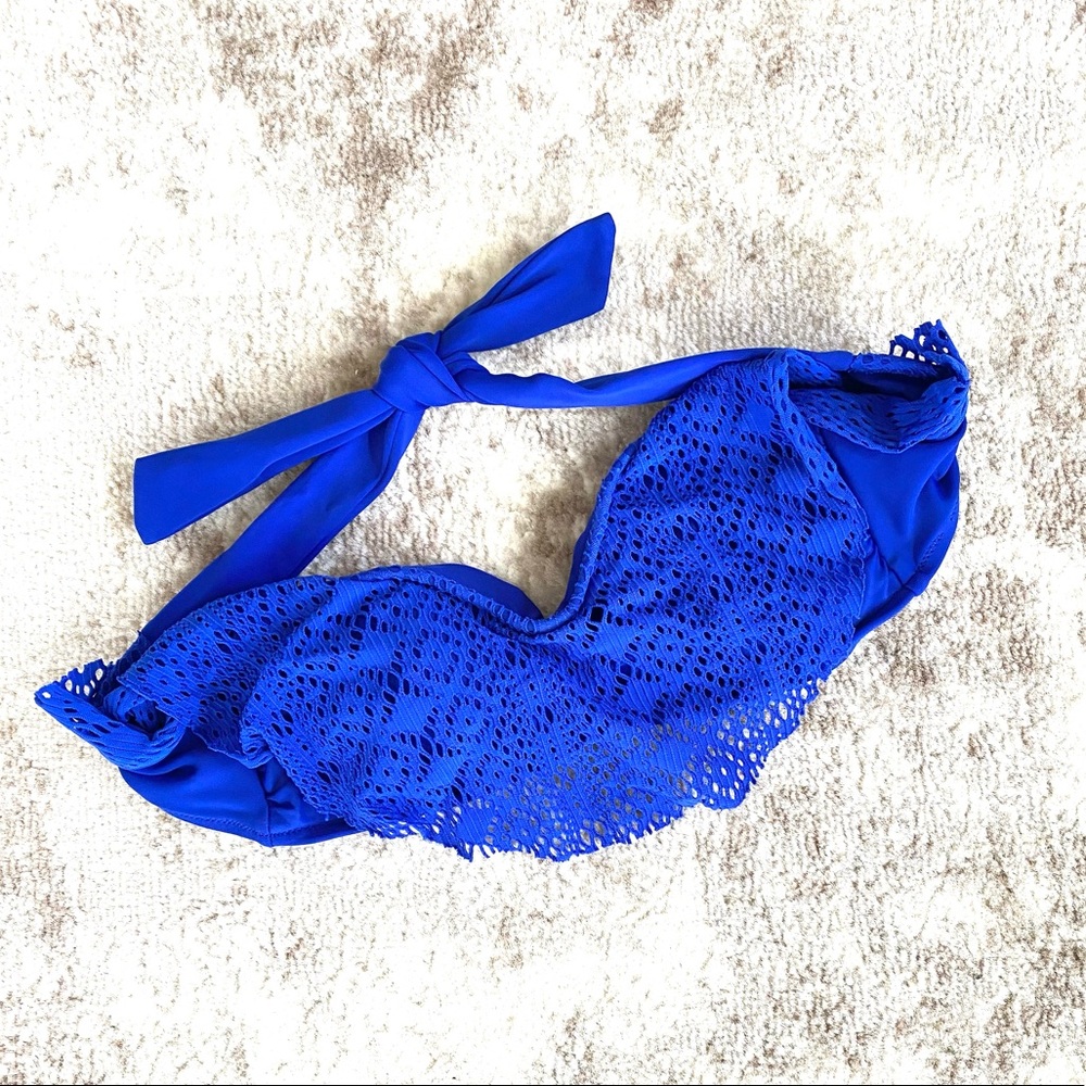 American Eagle Strapless Lace Front Bikini Top XS